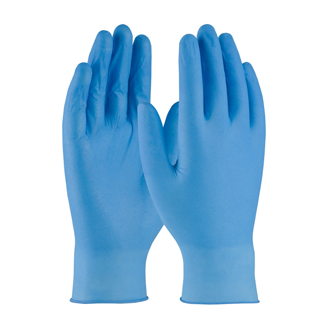 General Electric GG215 Blue Smooth Nitrile Dipped Gloves - Single Pair