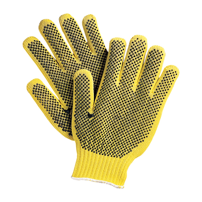 Kevlar® PVC Dot Knit Cut Resistant Gloves S-9866 - Uline