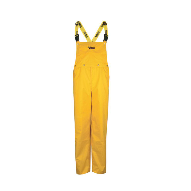Bib Overalls & Suspenders: Size S, Yellow, PVC & Nylon