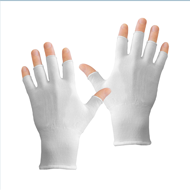 Engineer Dust Resistant White Inspection Gloves (Finger Coat) ZC-40