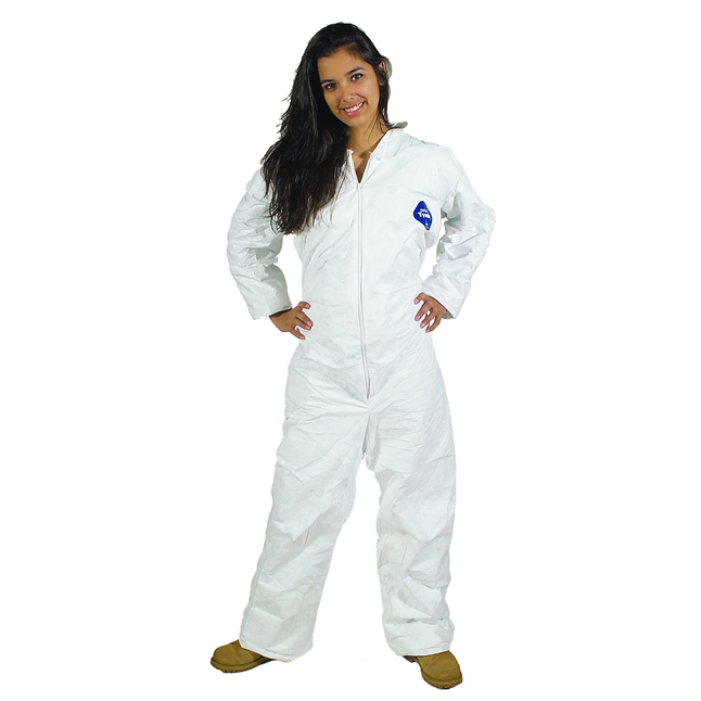 DuPont Tyvek 400 TY120SWH Disposable Coveralls with Zipper Front, 25/case