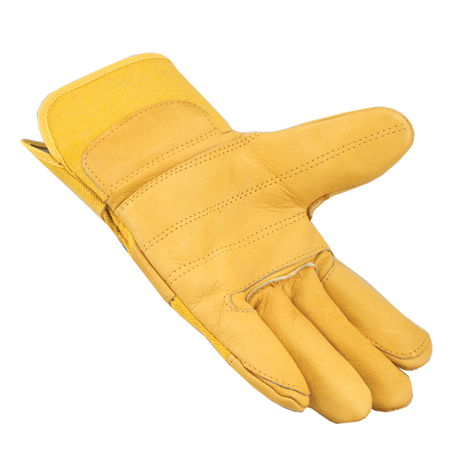 Glasses/Disposable Safety Gloves/Safety Coveralls/Safety Rider® Vests/Rainwear Gloves Rough Work w/ Palm Galeton Grain Double Leather Cuff | at
