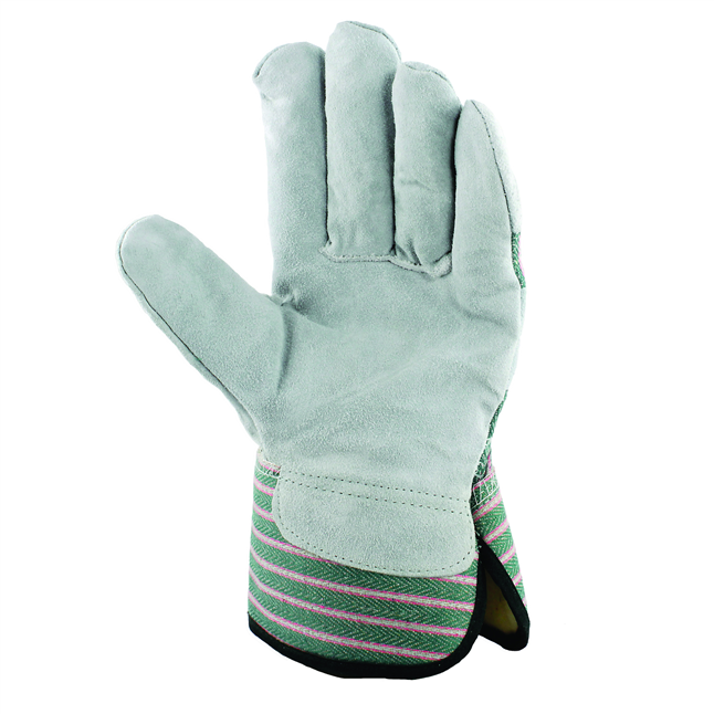 PRO-SAFE Size XL (10) Grain Goatskin General Protection Work Gloves for Work & Driver, Uncoated, Slip-On Cuff, Full Fingered, Gray, Paired 71-3601/XL