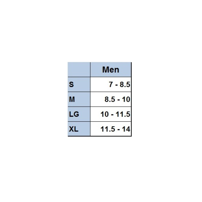 Tingley overshoe size on sale chart