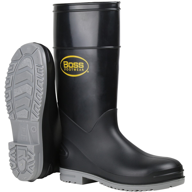 PIP Black 16\" Polyblend Steel Toe and Shank Boots, Made in | Gloves/Safety Glasses/Disposable Coveralls/Safety Vests/Rainwear at Galeton