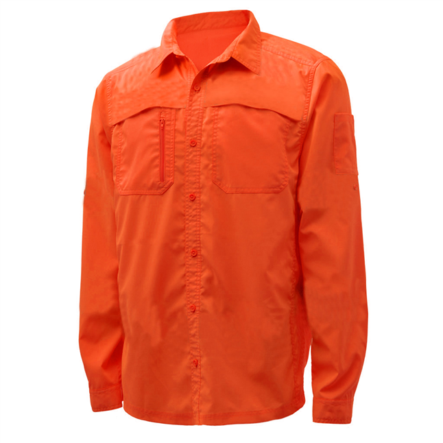 GSS Hi Viz Rip-Stop Lightweight Button Down Shirt | Work Gloves