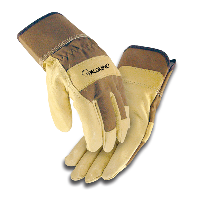 Carhartt Men's Insulated Grain Leather Safety Cuff Work Glove - Brown